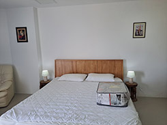 Bed in the room