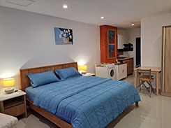 Nice bed in the room